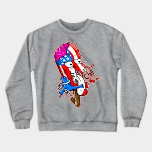 American Flag Ice Pop Monster Crewneck Sweatshirt